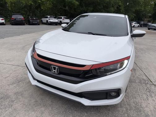 Platinum White Pearl 2020 Honda Civic Sport