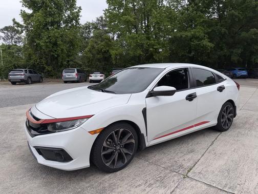 Platinum White Pearl 2020 Honda Civic Sport