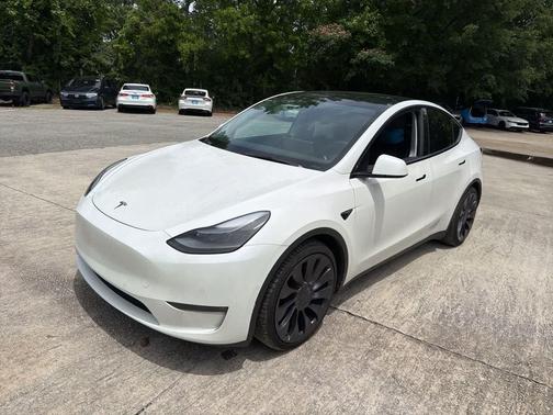 Pearl White Multi-Coat 2021 Tesla Model Y Performance Dual Motor All-Wheel Drive