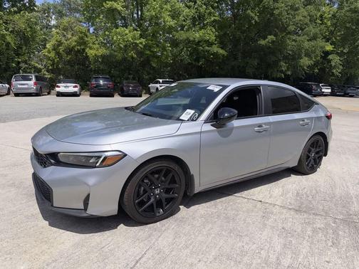 Solar Silver Metallic 2025 Honda Civic Sport