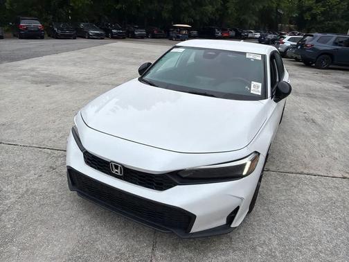 Platinum White Pearl 2025 Honda Civic Sport