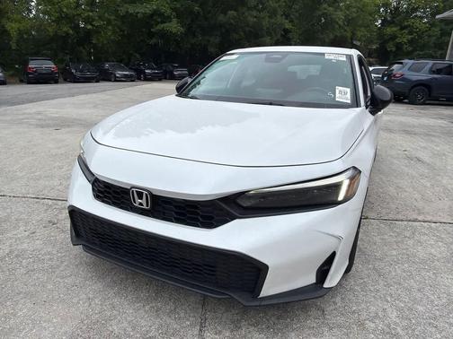 Platinum White Pearl 2025 Honda Civic Sport