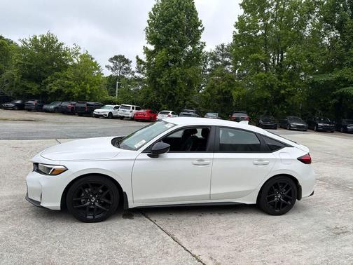 Platinum White Pearl 2025 Honda Civic Sport