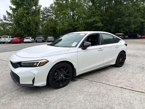 Platinum White Pearl 2025 Honda Civic Sport