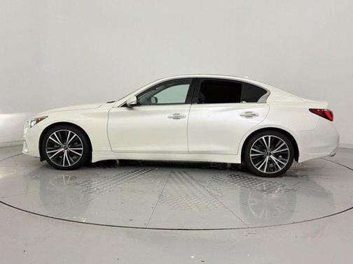 Majestic White 2021 INFINITI Q50 3.0t LUXE