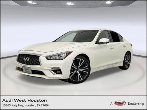 Majestic White 2021 INFINITI Q50 3.0t LUXE