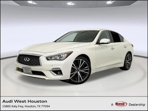 Majestic White 2021 INFINITI Q50 3.0t LUXE