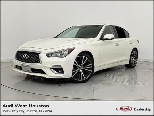 Majestic White 2021 INFINITI Q50 3.0t LUXE