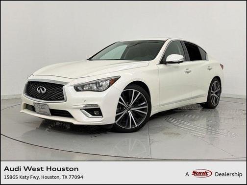 Majestic White 2021 INFINITI Q50 3.0t LUXE