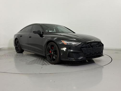 Black 2025 Audi A7 Prestige 55 TFSI quattro S tronic