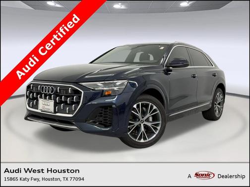 Waitomo Blue Metallic 2025 Audi Q8 55 Premium
