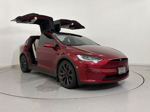 Red 2023 Tesla Model X Plaid Tri Motor All-Wheel Drive