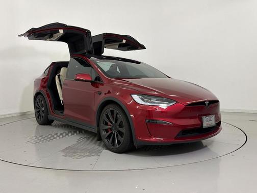 Red 2023 Tesla Model X Plaid Tri Motor All-Wheel Drive
