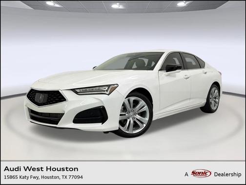 Platinum White Pearl 2021 Acura TLX Technology