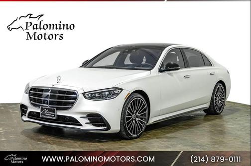 White 2022 Mercedes-Benz S-Class 4MATIC