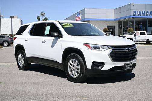 Summit White 2020 Chevrolet Traverse LS