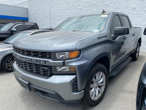 Satin Steel Metallic 2021 Chevrolet Silverado 1500 Custom