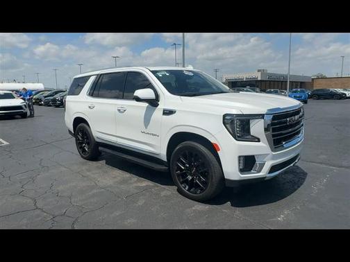 White Frost Tricoat 2022 GMC Yukon SLT