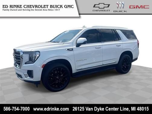White Frost Tricoat 2022 GMC Yukon SLT