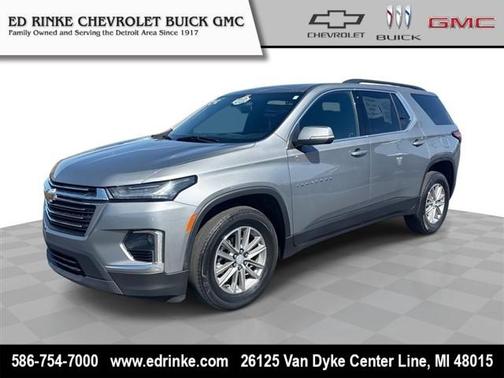 Sterling Gray Metallic 2023 Chevrolet Traverse LT Cloth