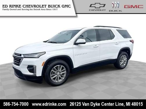 Summit White 2023 Chevrolet Traverse LT Leather