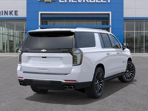 Polar White Tricoat 2026 Chevrolet Suburban High Country, 4WD
