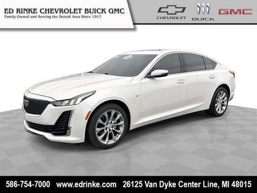 Crystal White Tricoat 2024 Cadillac CT5 Premium Luxury