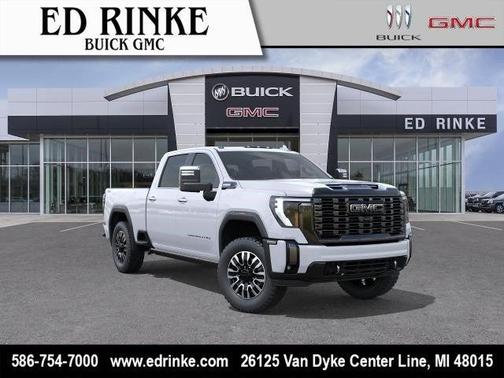 Glacier White Tricoat 2026 GMC Sierra 3500 Denali