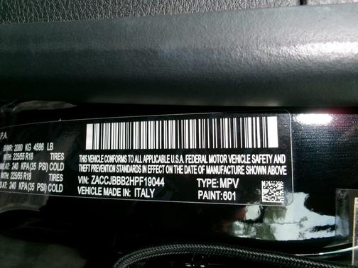 Black 2017 Jeep Renegade 4x4