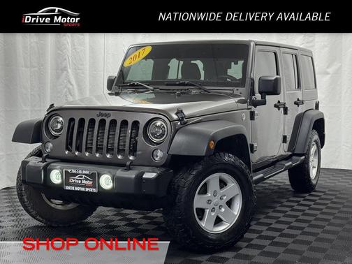 Granite Crystal Metallic Clearcoat 2017 Jeep Wrangler Unlimited Sport