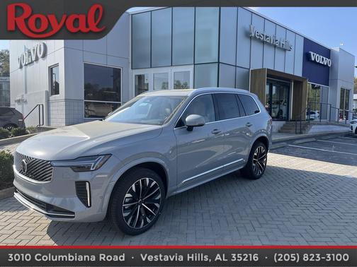 Vapour Grey Metallic 2026 Volvo XC90 Plus, B5 AWD Gas (mild hybrid), Gasoline, Bright, 7 Seats