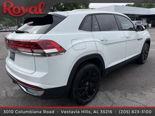 Pure White 2024 Volkswagen Atlas Cross Sport 2.0T SE w/Technology