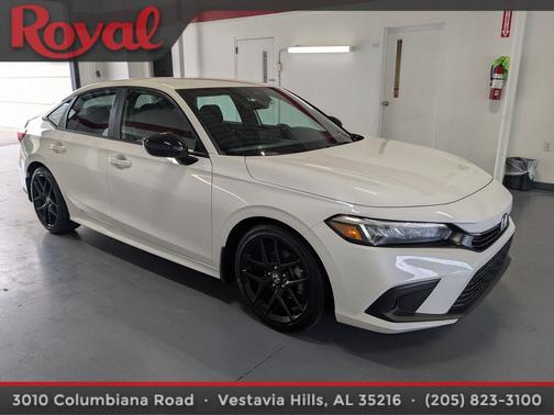Platinum White Pearl 2024 Honda Civic Sport