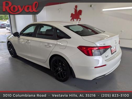 Platinum White Pearl 2024 Honda Civic Sport