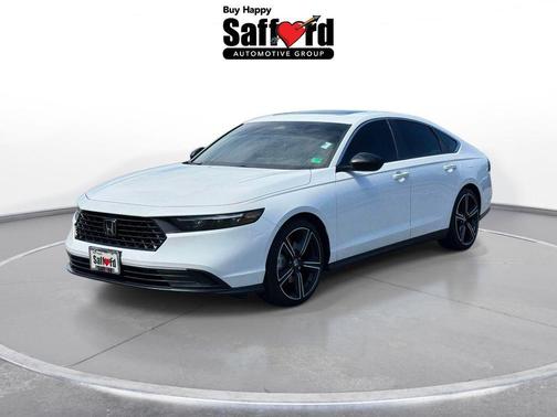 Platinum White Pearl 2025 Honda Accord Hybrid Sport