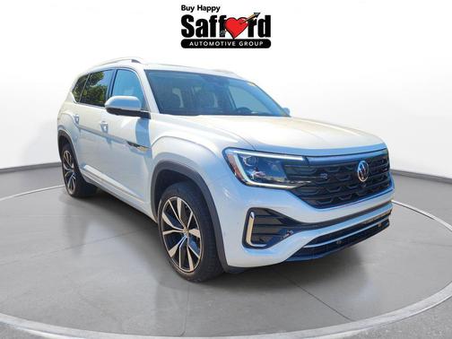 Opal White 2025 Volkswagen Atlas 2.0T SEL Premium R-Line 4MOTION
