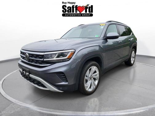 Platinum Gray Metallic 2021 Volkswagen Atlas 3.6L SE w/Technology