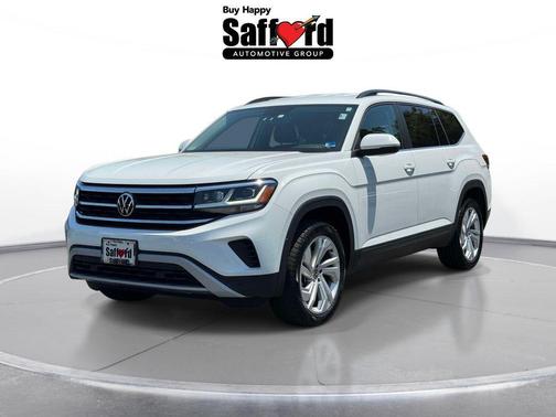 Pure White 2023 Volkswagen Atlas 3.6L SE w/Technology