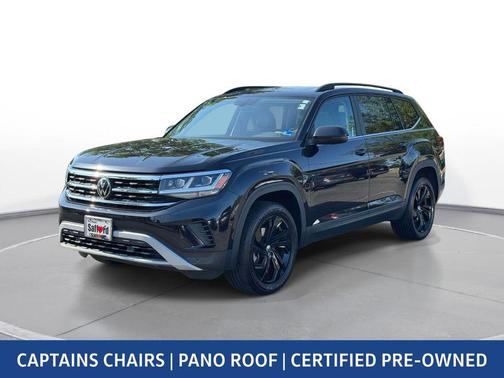 Deep Black Pearl 2023 Volkswagen Atlas 2.0T SE w/Technology 4MOTION