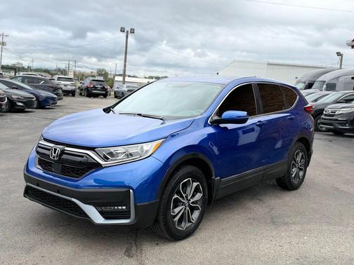 Blue 2021 Honda CR-V AWD EX