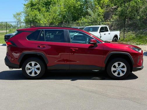 Red 2020 Toyota RAV4 LE