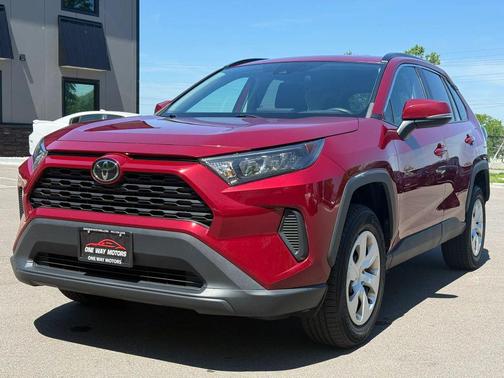 Red 2020 Toyota RAV4 LE