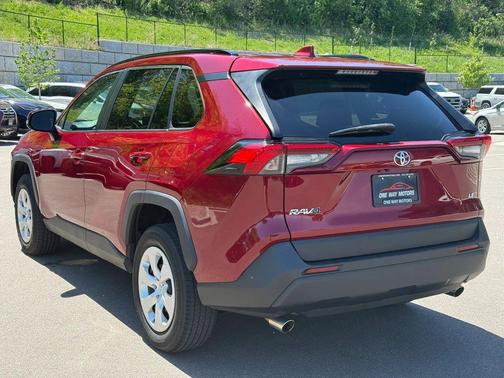 Red 2020 Toyota RAV4 LE