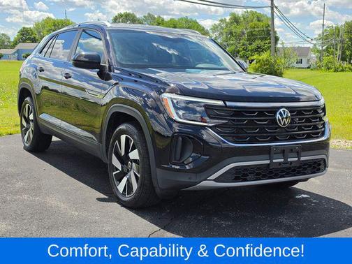 deep black pearl 2026 Volkswagen Atlas Cross Sport 2.0T SE w/Technology 4MOTION