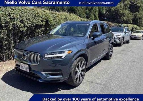 Denim Blue Metallic 2024 Volvo XC90 Recharge Plug-In Hybrid T8 Plus Bright Theme 7-Seater