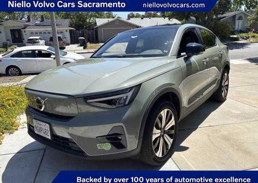 Sage Green Metallic 2023 Volvo C40 Recharge Pure Electric Twin Plus