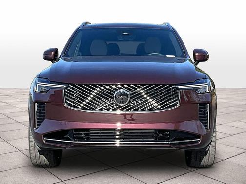 Mulberry Red Metallic 2026 Volvo XC90 Plug-In Hybrid Ultra, T8 AWD, Electric/Gasoline, Bright, 7 Seats