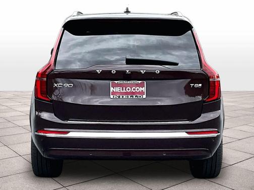 Mulberry Red Metallic 2026 Volvo XC90 Plug-In Hybrid Ultra, T8 AWD, Electric/Gasoline, Bright, 7 Seats