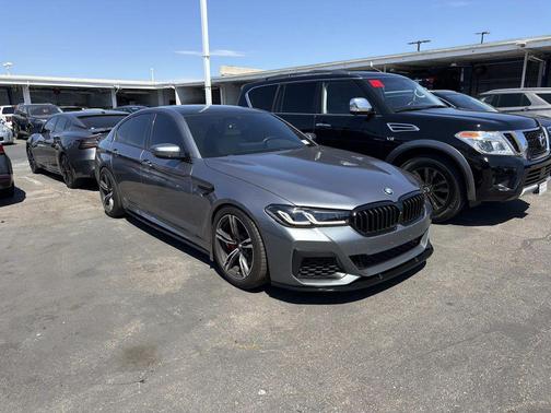 Bluestone Metallic 2021 BMW M550 i Xdrive
