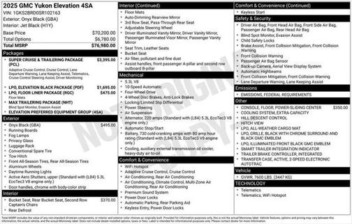 2025 GMC Yukon 4WD Elevation